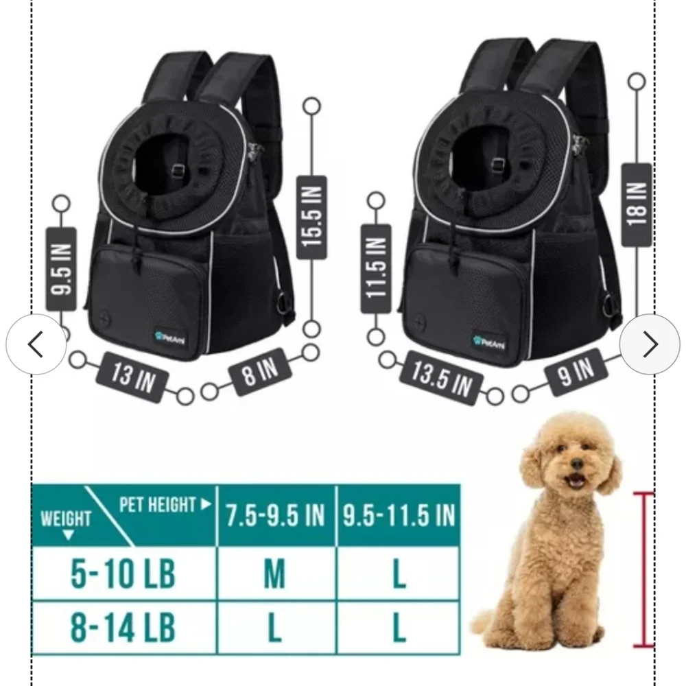 Dog Cat Back Front Carrier